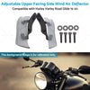 Harley Road Glide Adjustable Upper Fairing Side Wind Deflector (2015-2023)