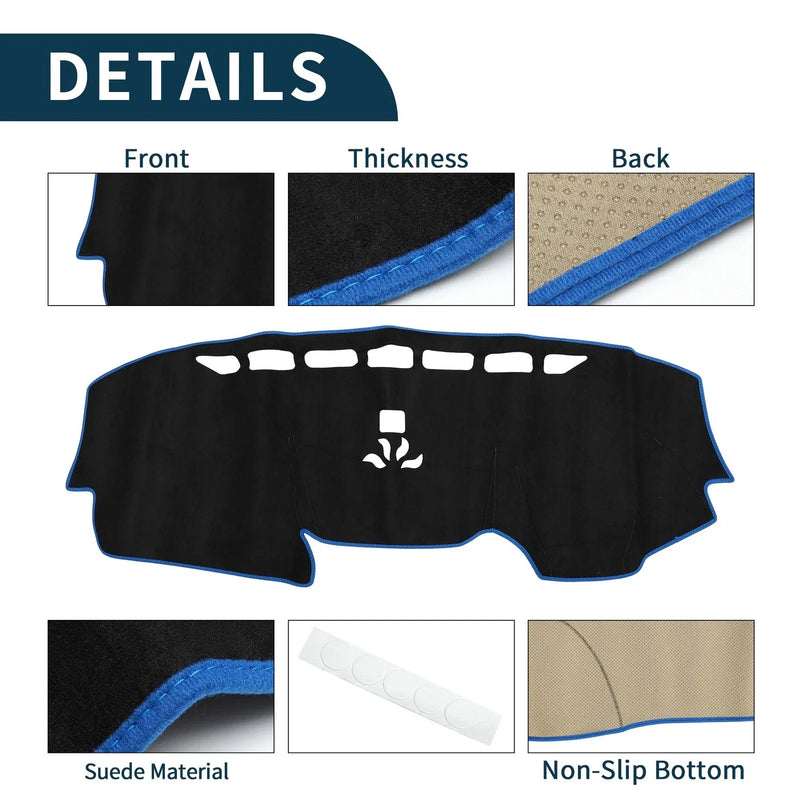 Honda CR-V 2017-2022 Sun Protector Black Blue Dashboard Cover Mat