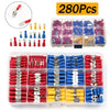 UK Assorted Crimp Spade Terminal / 280Pcs / Insulated Wire Connectors