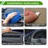 Lexus NX200T / NX300 / NX300h (2014-2020) Black Blue Dashboard Cover Mat