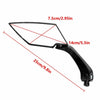Universal Motorbike & Scooter Black Motorcycle Bar End Mirrors