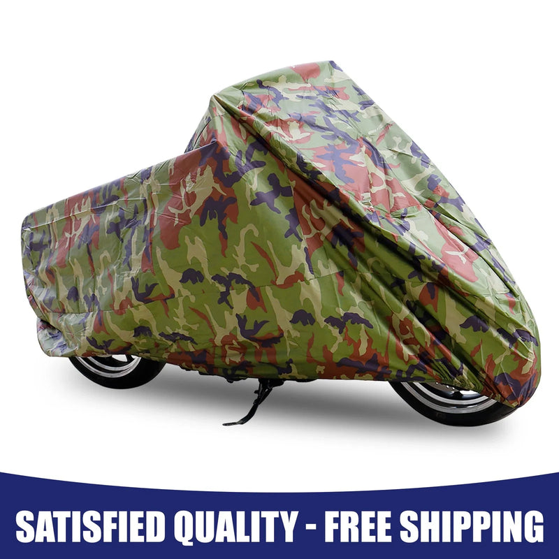 1 x Motorcycle Cover Camouflage Outdoor Waterproof UV Protector Universal