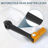 Motorcycle Folding Gear Shifter Lever Shift Pedal Aluminum Alloy Black Gold Tone