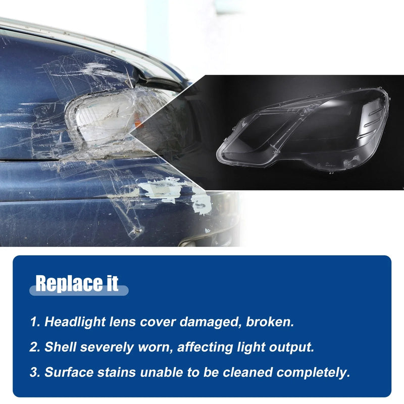 Mercedes Benz E Class Car Headlight Clear Lens Cover (2010-2016)
