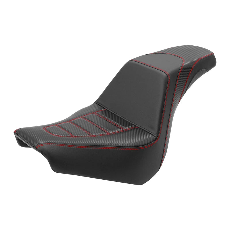 Harley Softail Standard Seat Pillion 18-25 Black Red (2018 - 2025)