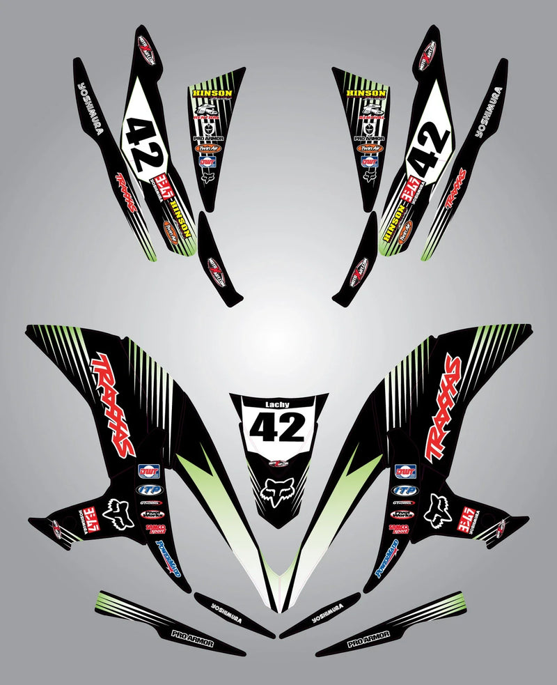 Kawasaki KXF 450 R QUAD / ATV Full Sticker Kit Decals
