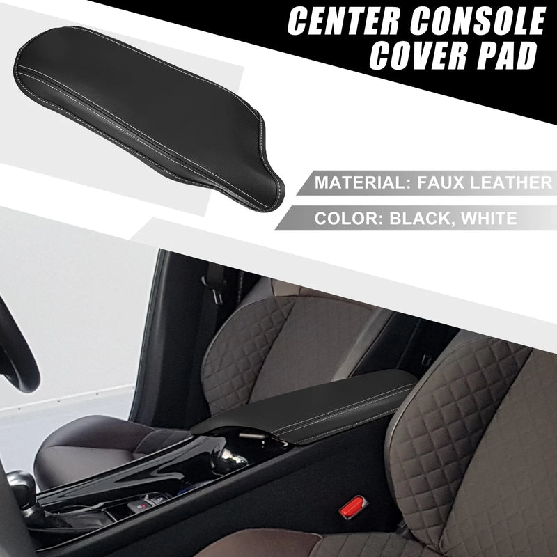 Toyota C-HR (2016-2022) Black White Center Console Armrest Cover
