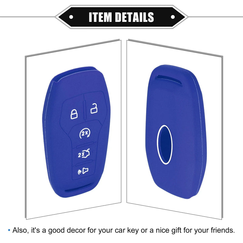 Ford Explorer TPU Dark Blue Remote Keyless Smart Key Fob Cover (2011-2023)