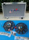 Landcruiser FJ80R FZJ80R 4.5 1FZFE LX450 Alu Radiator & Fans (90-98)