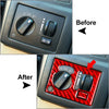 Chrysler 300 300C Red Headlight Switch Panel Button Cover Trim (2005-2010)
