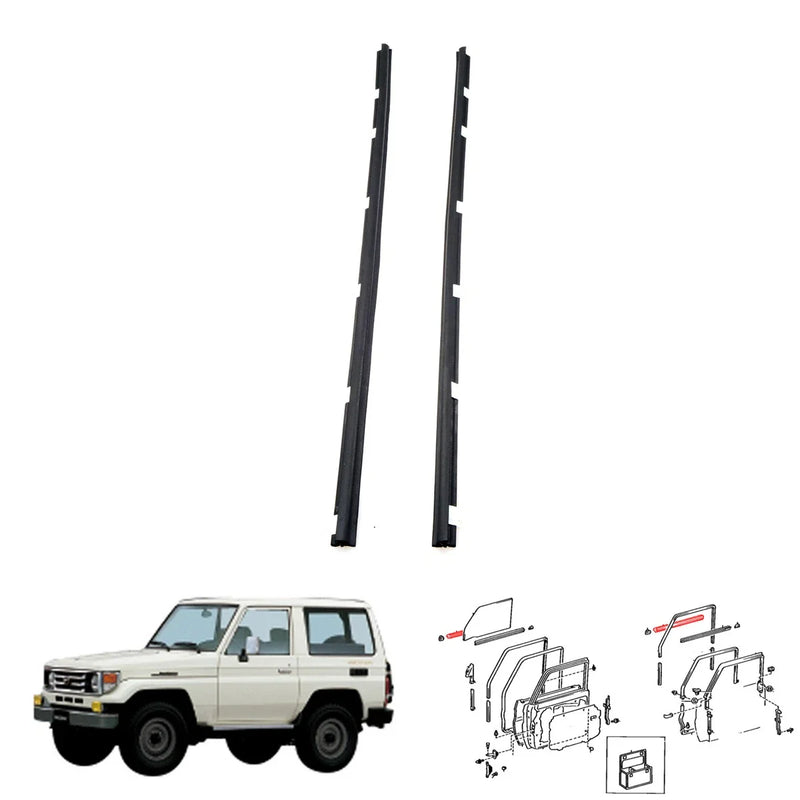 Toyota Land Cruiser FZJ75 HZJ71 Front Door Glass Weatherstrip