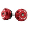 BMW RnineT Red Motorcycle Front Axle Caps Nut Covers (2017-2022)