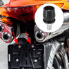 Motorcycle 10pcs License Plate Frame with M6 Bolts Screws Fasteners Black