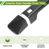 Ford Bronco (2021-2025) Carbon Fiber Black Exterior Door Handle Cover Trim