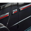 Mercedes G-Class W463 G500 G55 G63 Red Carbon Fiber Side Body Trims (2012-2018)