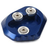 YAMAHA YZF-R6 Blue Kickstand Side Stand Plate Extension Pad (2017-2018)