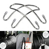 Coat Purse Shopping Bag Holder - Silver Stainless Steel Car Seat Hooks