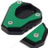 KAWASAKI Ninja 400, Versys 650 Green Foot Stand Side Extension Plate (2018-2023)