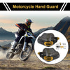 Motorcycles Set Universal Hand Guard Knuckle Protector Gold Tone PC