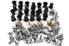 Yamaha TZR 250 2MA Inox Tête de fourche & pare-brise Wellnut Kit