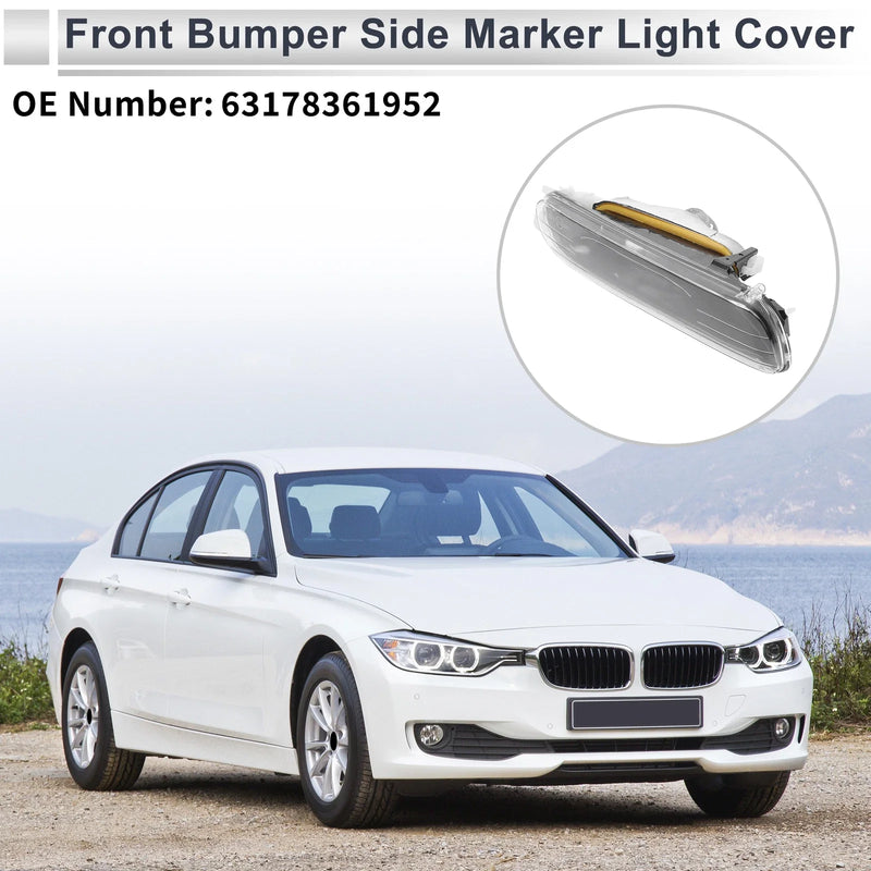 BMW 3 Series Right Front Bumper Side Marker Light Cover (2006-2013)