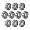 Deep Groove Ball Bearing 17x35x10mm 2RS Chrome Steel P6 10pcs
