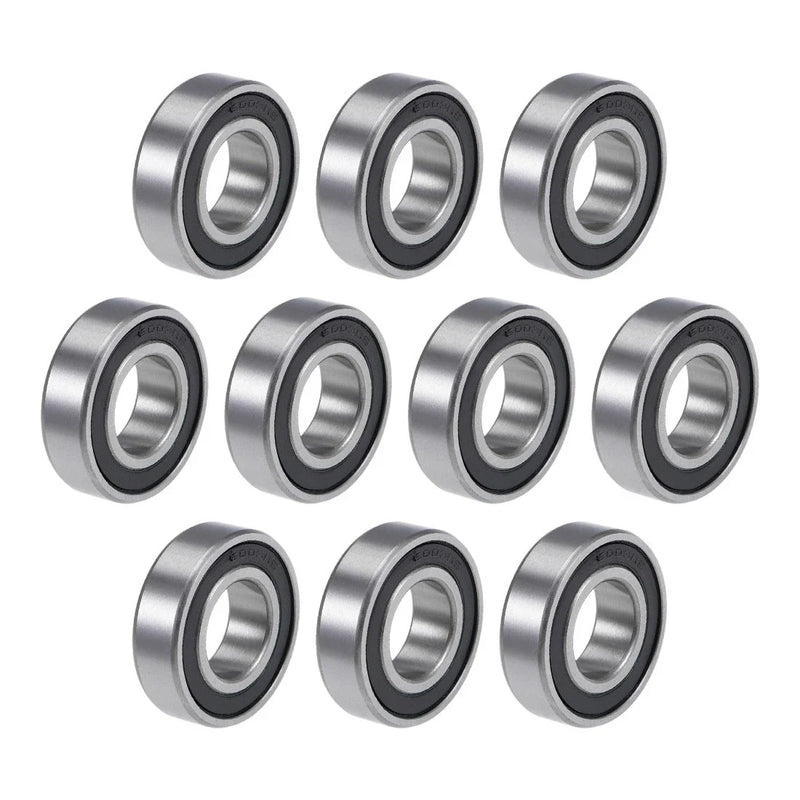 Deep Groove Ball Bearing 17x35x10mm 2RS Chrome Steel P6 10pcs