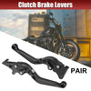 Honda PCX125 (2021) Black Motorcycle Brake Clutch Levers 1 Pair Folding