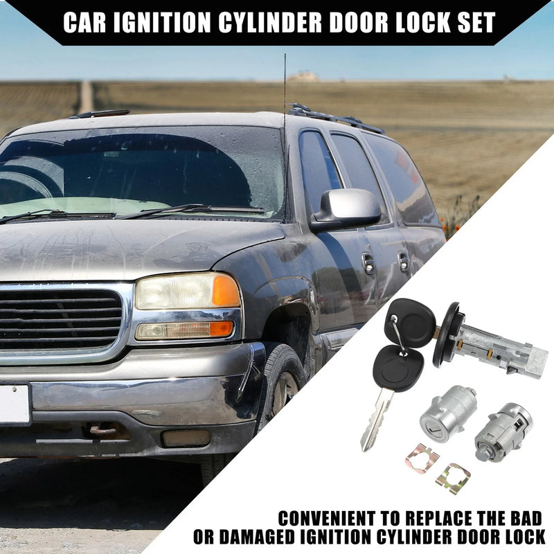 Chevy / GMC 2x Ignition Lock Cylinder Switch Door Lock