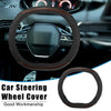 Peugeot 4008 5008 New508 Faux Leather Black Coffee Steering Wheel Cover