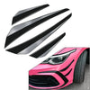 VW Golf 8 GTD GTE R Line Front Bumper Side Spoiler Splitter (2020-2023)
