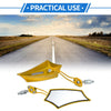 M10 M8 Motorcycle Rear View Mirrors Prismatic Shape Handlebar Mirrors Gold Tone