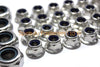 Rotax TKM Cadet Lug Nuts / Set of 4 / Nyloc Flange Lug Nuts
