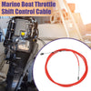 600cm 20FT Marine Boat Throttle Cable Red with Fastening Head