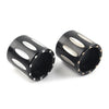 Harley Touring Softail Black CNC Front Axle Nut Covers