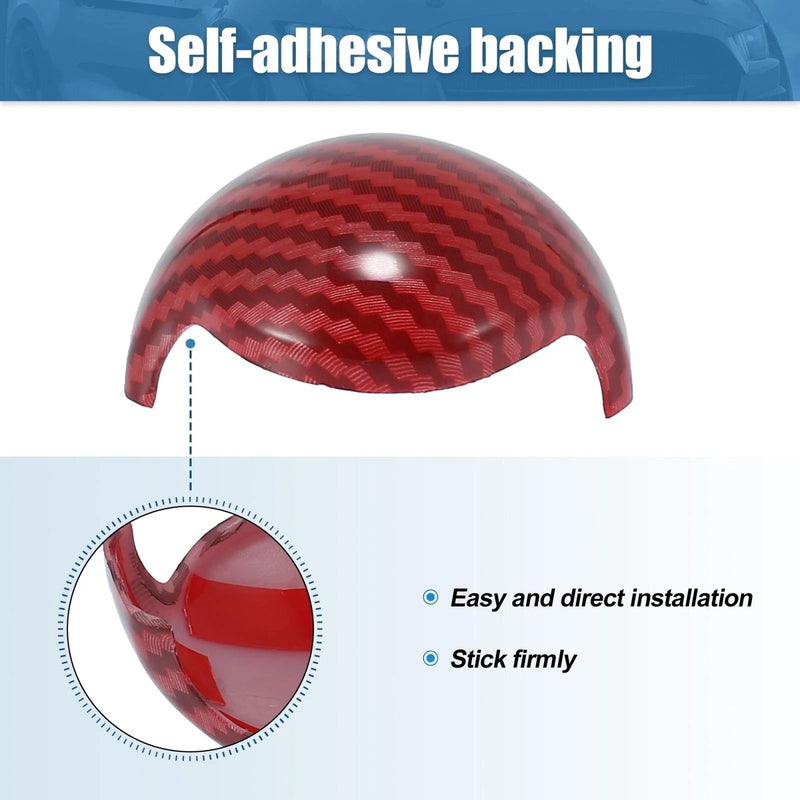 Ford Mustang (2015-2022) - Interior Accessory Red 2 x Gear Shift Knob Covers