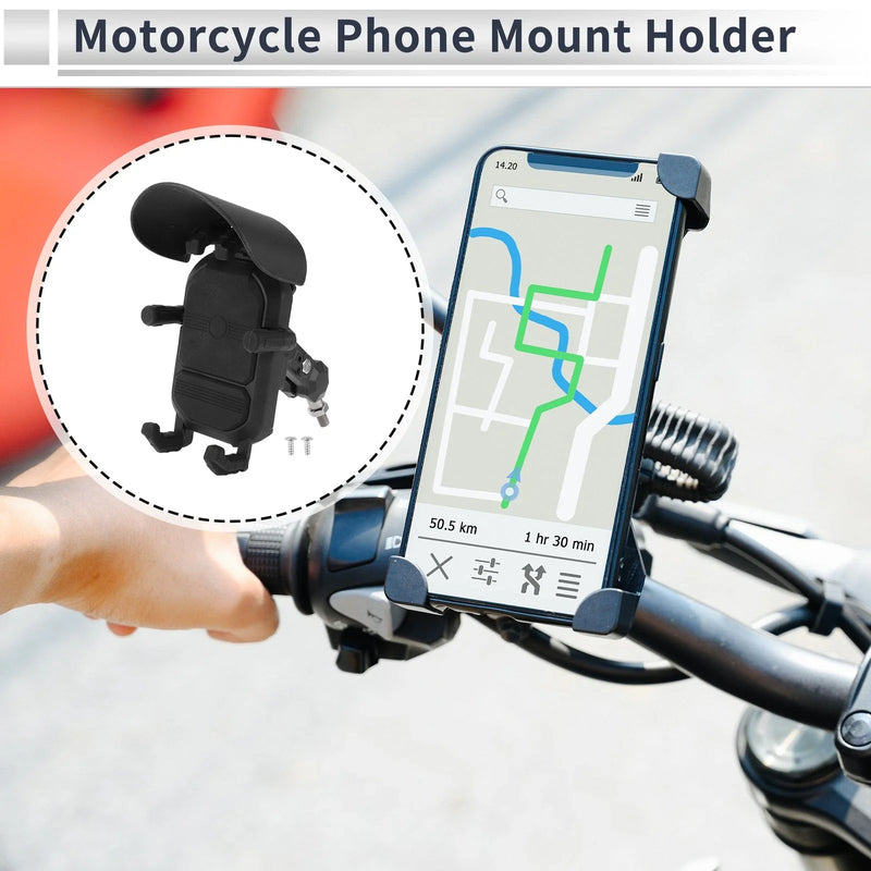 Motorcycle Phone Mount Holder / 4.7-7.2 in / Rearview Mirror Mount