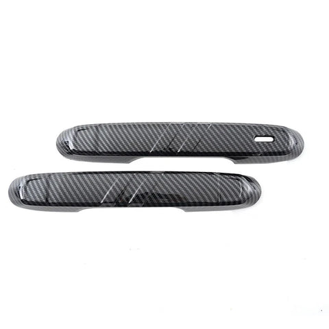 Toyota Prado Land Cruiser 4 x Carbon Black Outside Door Handle Trims (2024-2025)