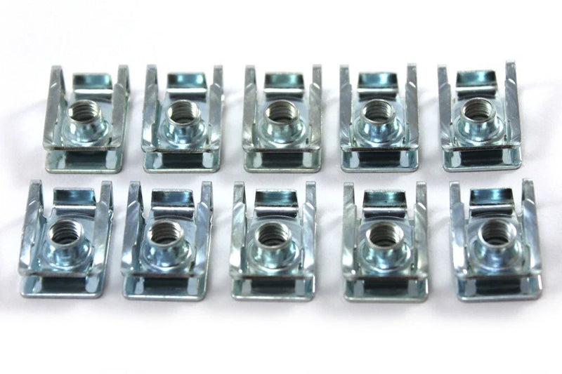 Motorcycle Fairing Panel Fasteners 10 x C Clips Spire Clip & Bolts