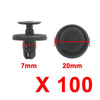 Toyota 100 Pcs Plastic Rivets Fastener Bumper Clips