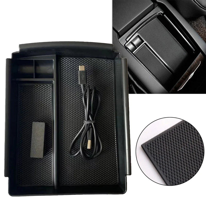 Tesla Model X Console Armrest Storage Box with Wireless Charger (2015–2024)