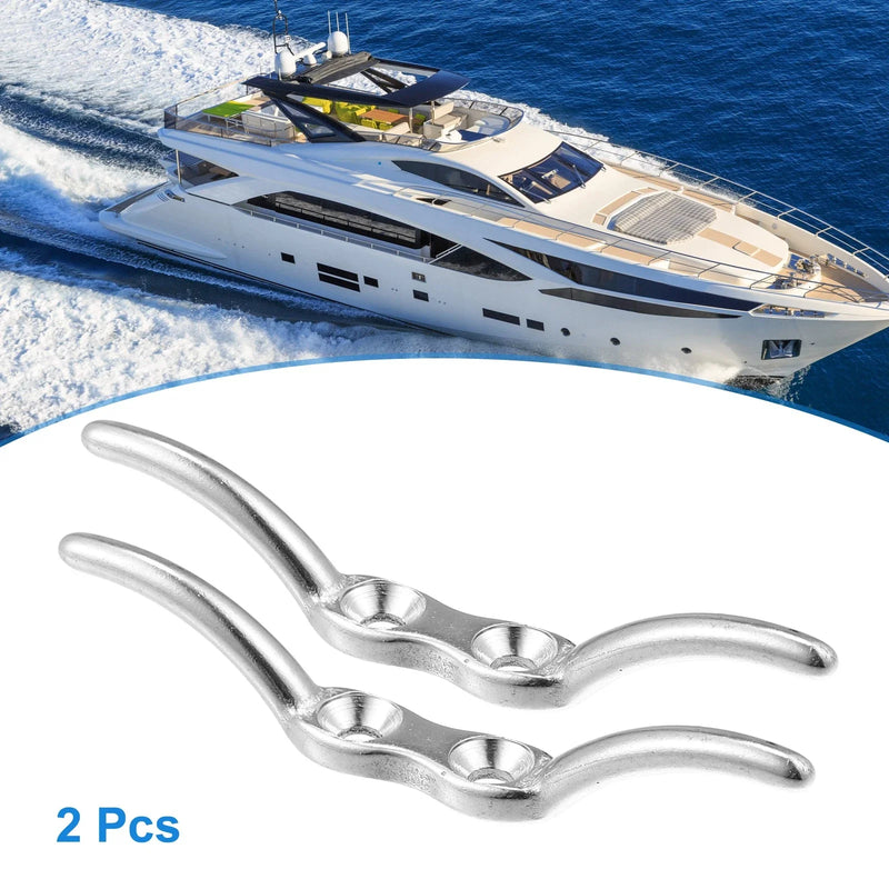 Marine Boat Ship 2 x 2-1/2 Inch Stainless Steel Flagpole Cleat Hook