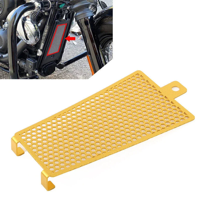 Harley Softail Deluxe, Low Rider, Fat Bob Oil Cooler Radiator Grille Cover