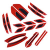 Safety 18 Pcs Car Reflective Warning Strip Tape Bumper Decor