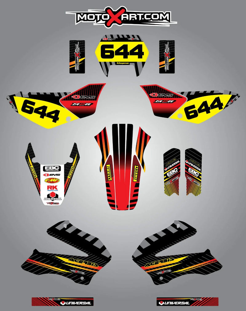 Honda Tornado XR 250 Full Custom Graphic Kit (2002-2004)