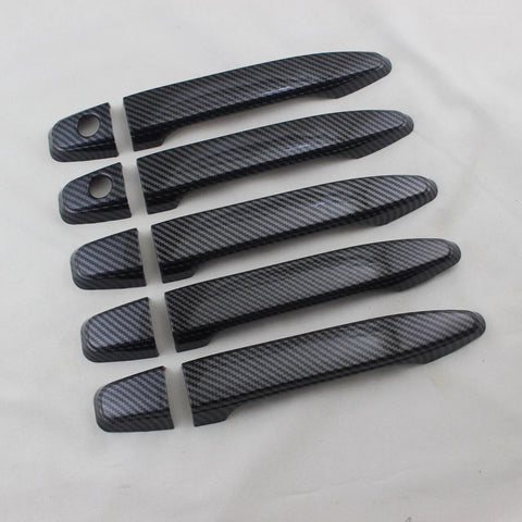 Toyota Prado FJ120 (2003-2009) 10x Carbon Fiber Door Handle Lid Cover Trim