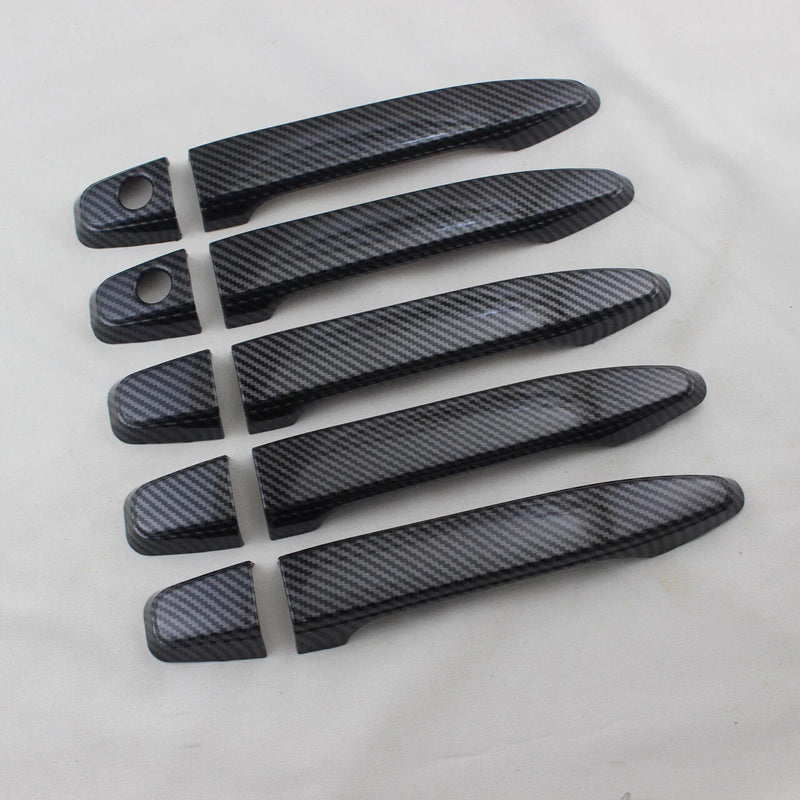 Toyota Prado FJ120 (2003-2009) 10x Carbon Fiber Door Handle Lid Cover Trim