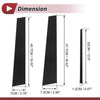 Lexus CT200h (2011-2019) Black 6 Pcs Door Pillar Window Trim
