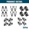 Ford Mazda 20 x Black Interior Retainer Fastener Clips