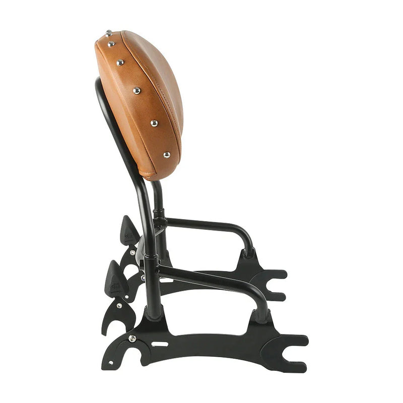 Indian Chieftain 12" Black Sissy Bar Backrest Mounting Spools (2014-2022)